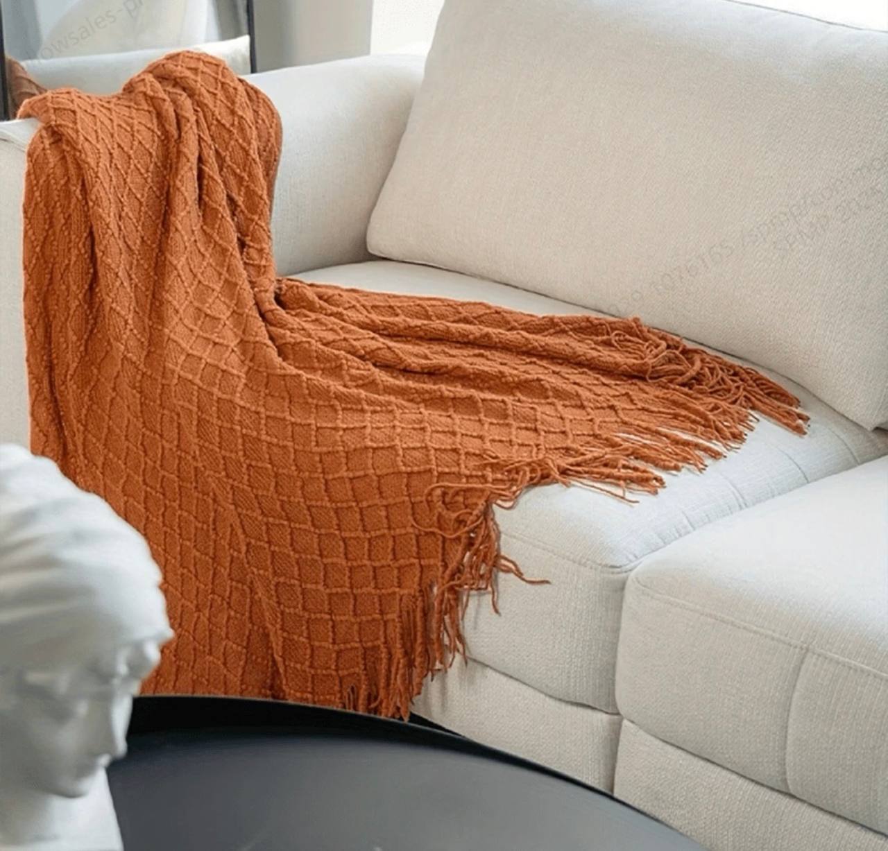 Knitted Throw Blanket