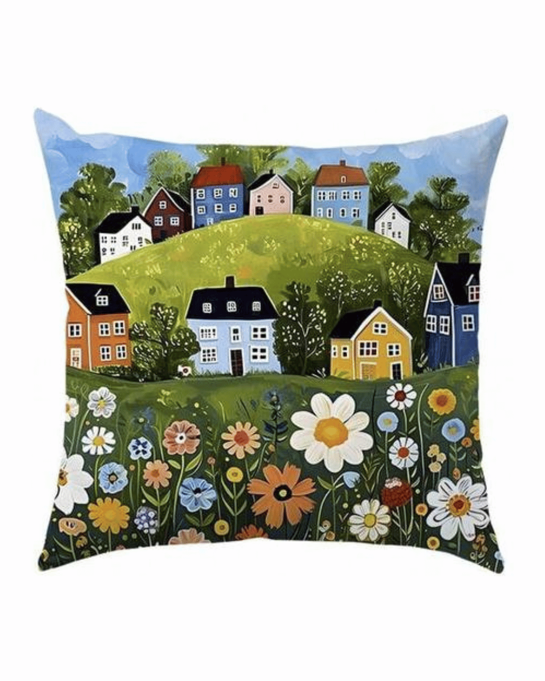 Floral Village Cushion Set (4 Pieces)