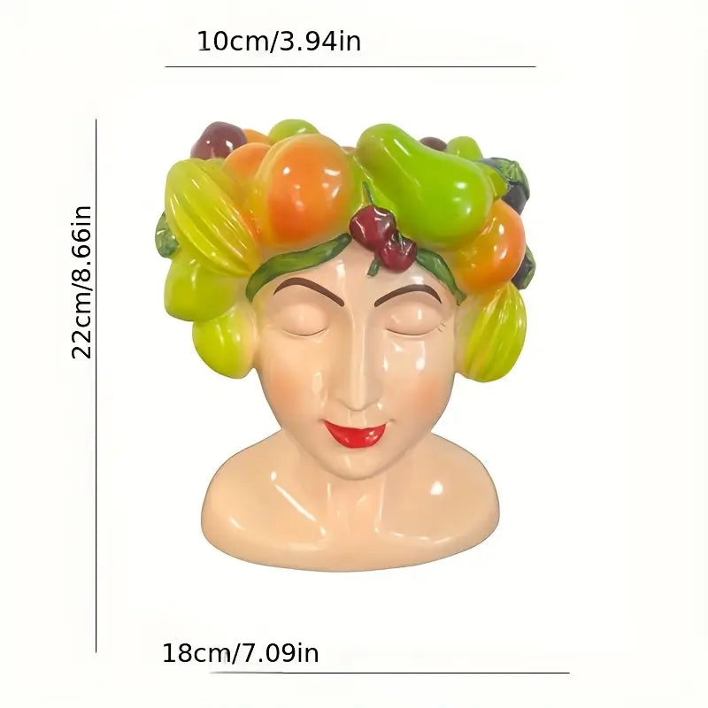 Sicilian Fruit Lady Vase