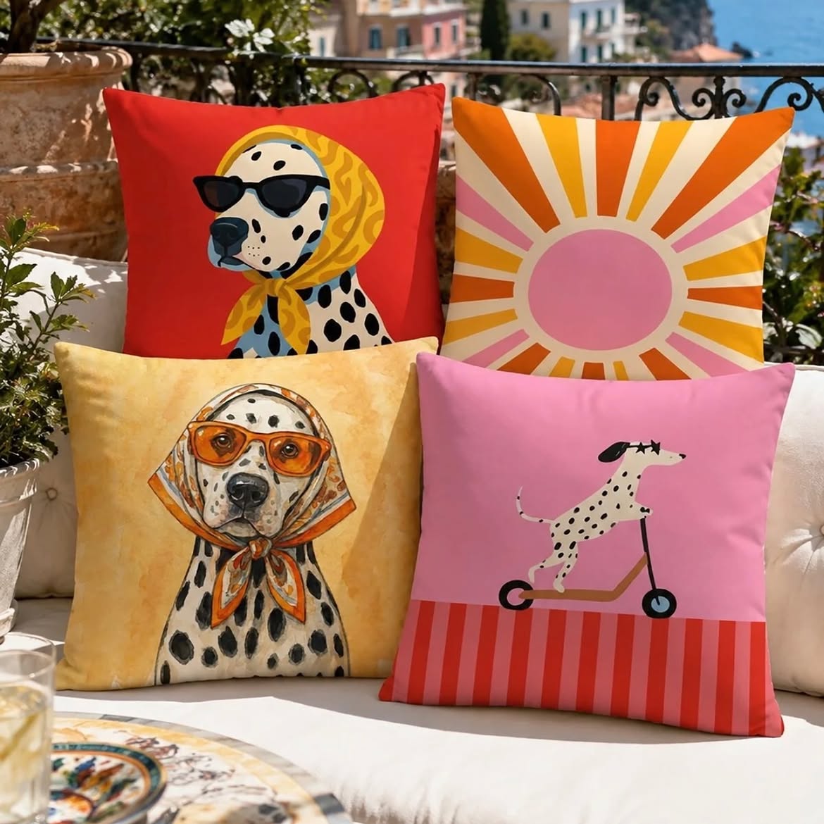 Paws on Holiday Pillow Cover Set