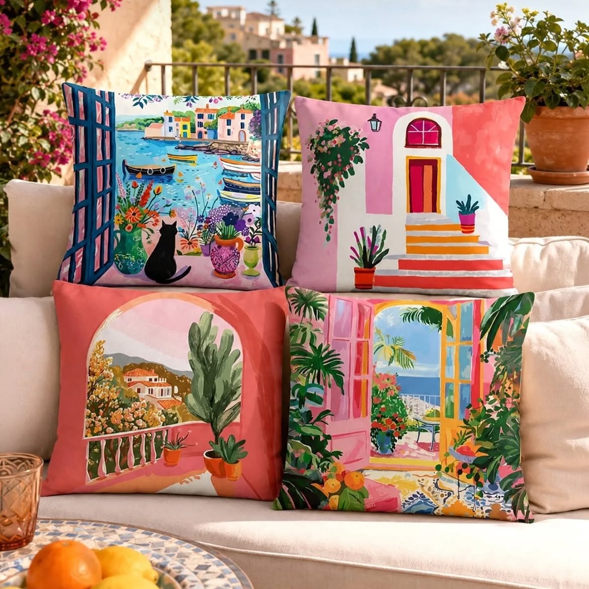 Casa Mediterranea Cushion Cover Set