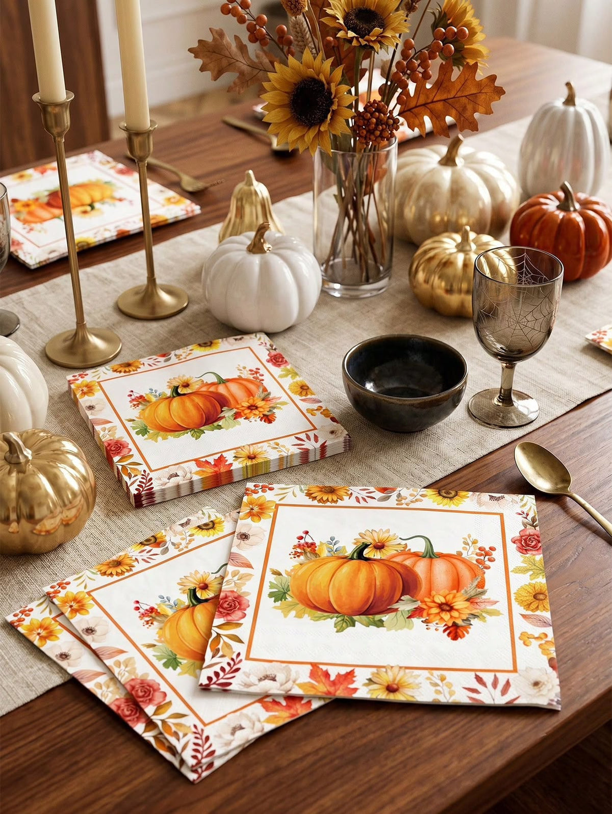 Decorative Fall Paper Napkins