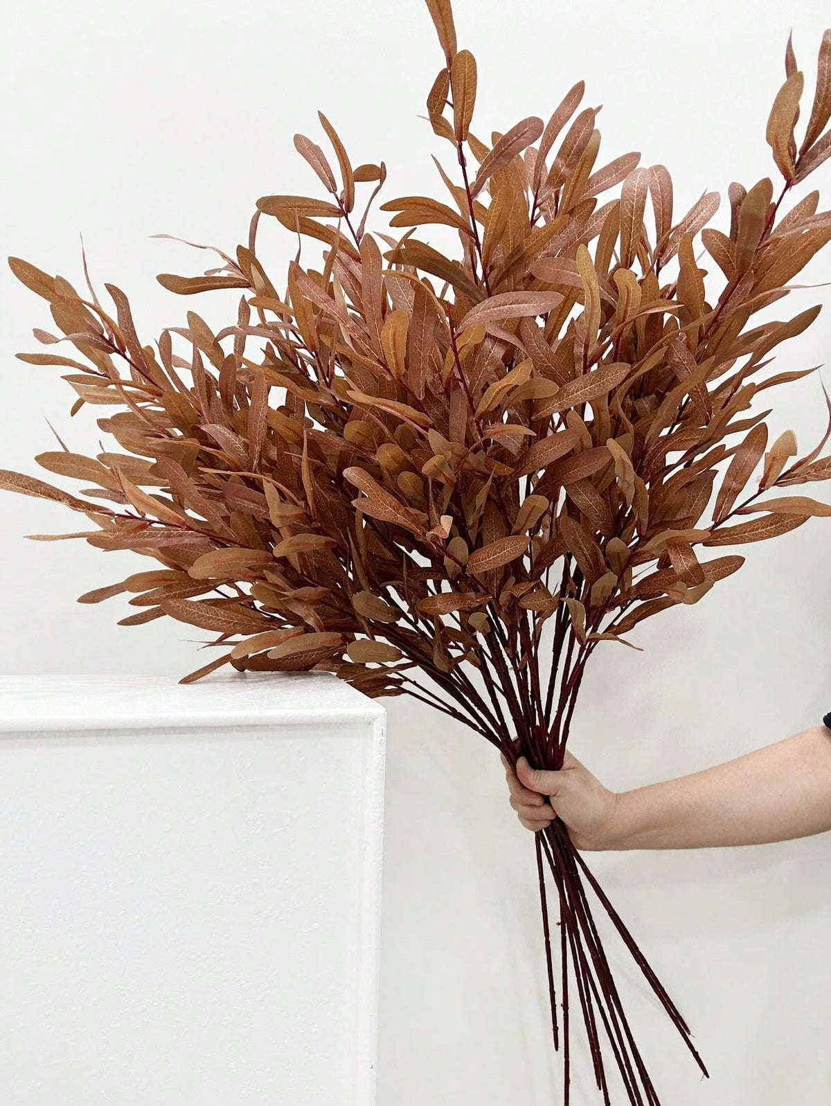 Artificial Autumn Eucalyptus Stem | 65 cm Fall Foliage Branch