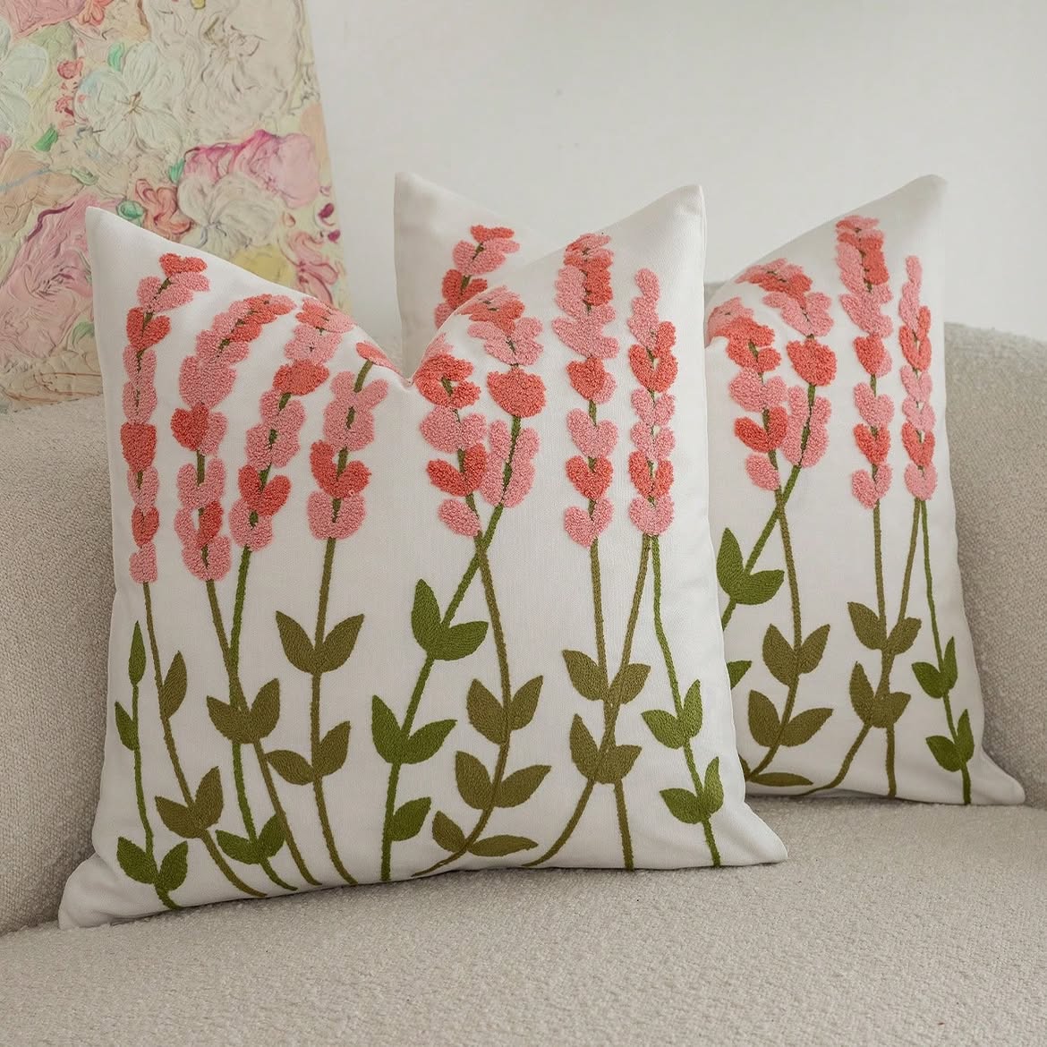 Blush Bloom Garden Cushion Cover