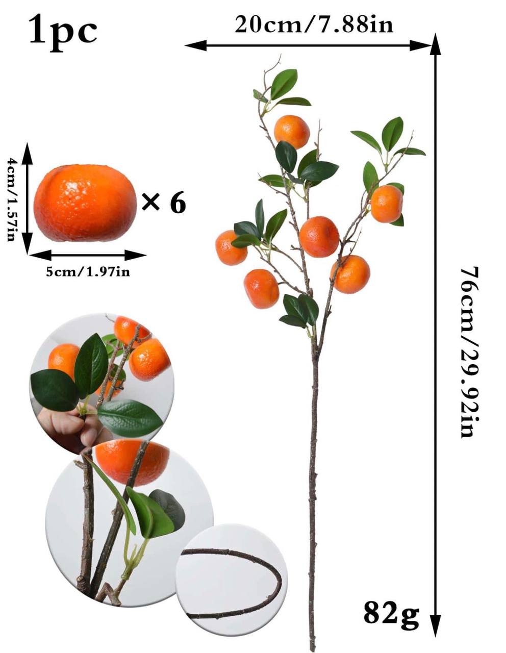 Artificial Orange Branch