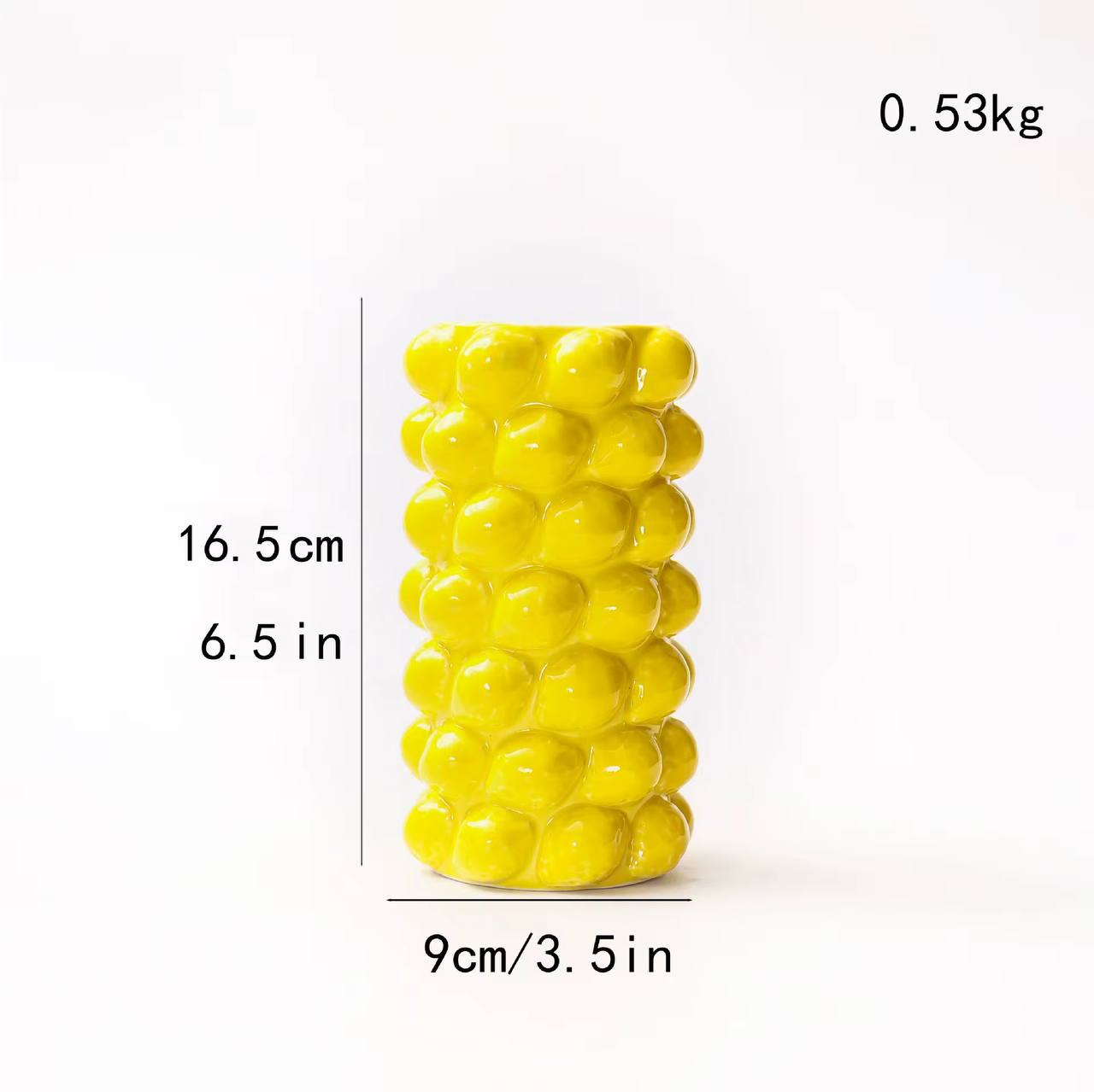 Textured Fruit Ceramic Vase