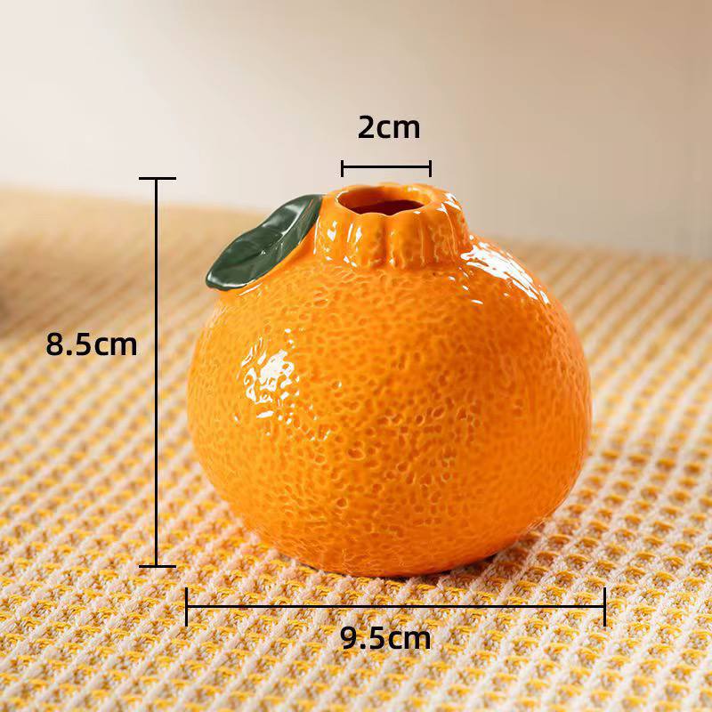 Orange-shaped vase with measurements decorative home decor Lebanon