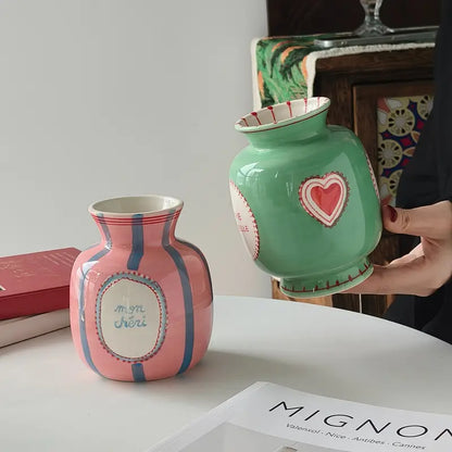 French Ceramic Bud Vase