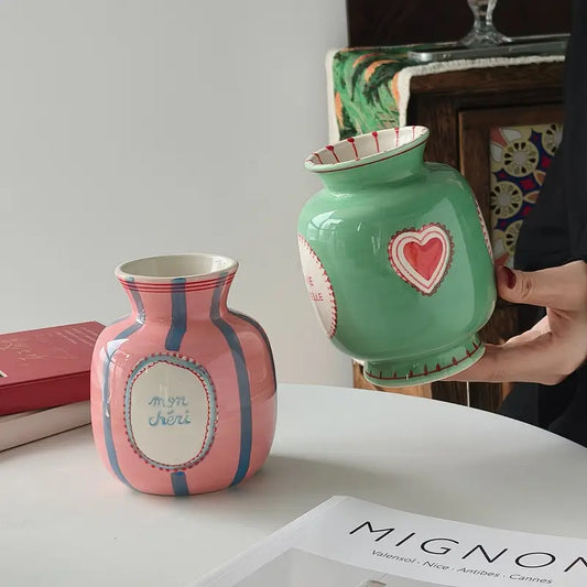 French Ceramic Bud Vase