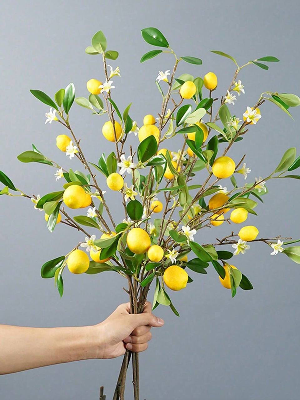 Artificial Lemon Branch (4 Pieces)
