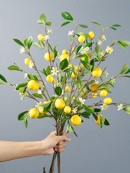 Artificial Lemon Branch (4 Pieces)