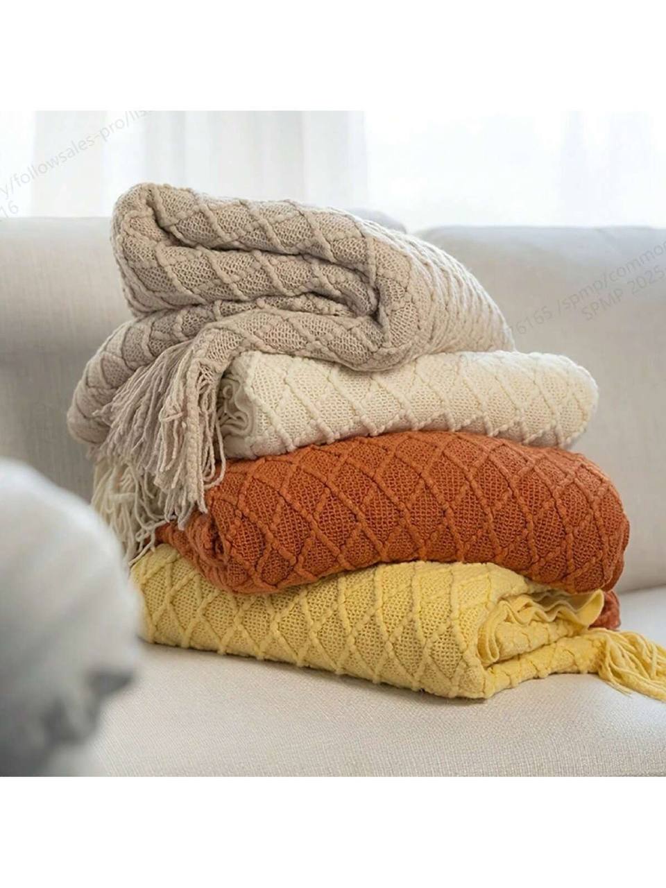 Knitted Throw Blanket