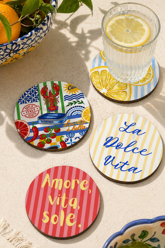 Amalfi Coast Coaster Set