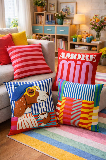 Amore Mio Pillow Cover Set of 4