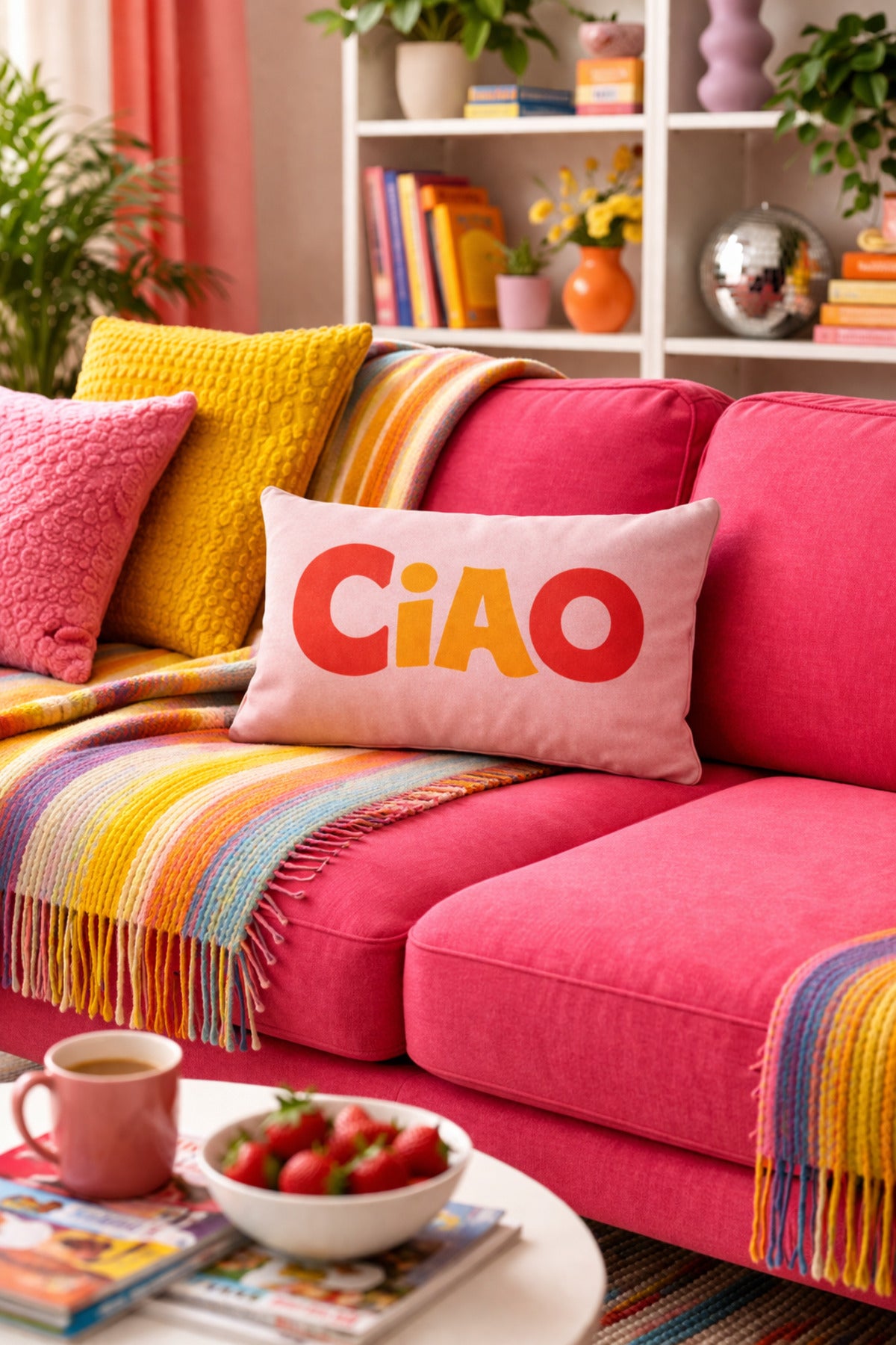 Ciao & Amore Mio Pillow Cover Set of 2