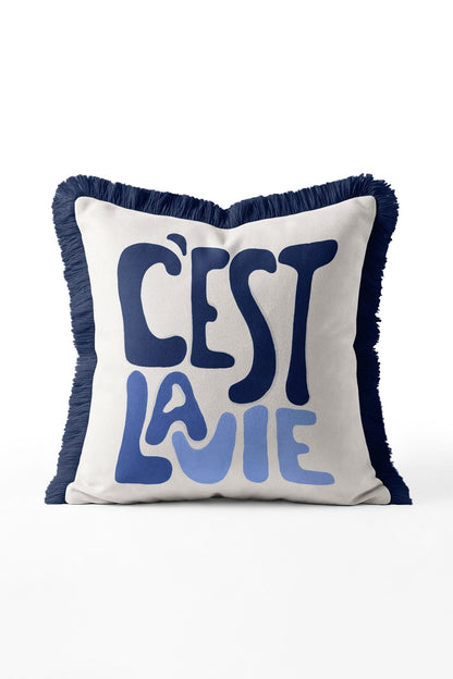 Mediterranean Coastal Fringe Cushion Cover Collection