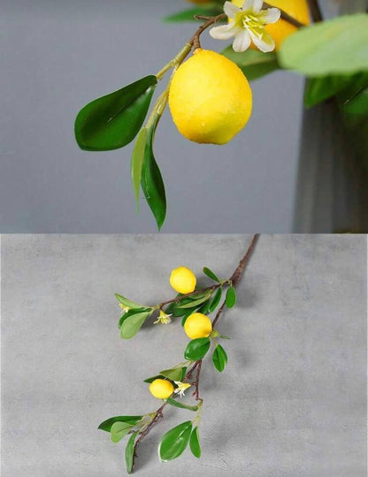 Artificial Lemon Branch (4 Pieces)