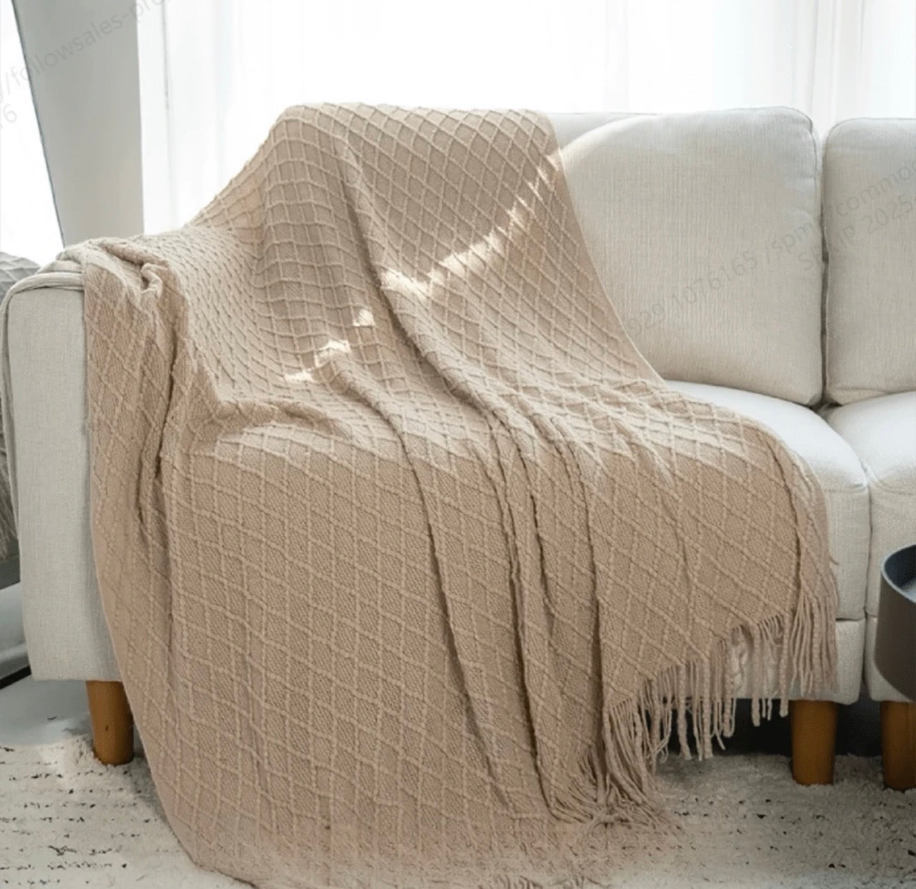 Knitted Throw Blanket