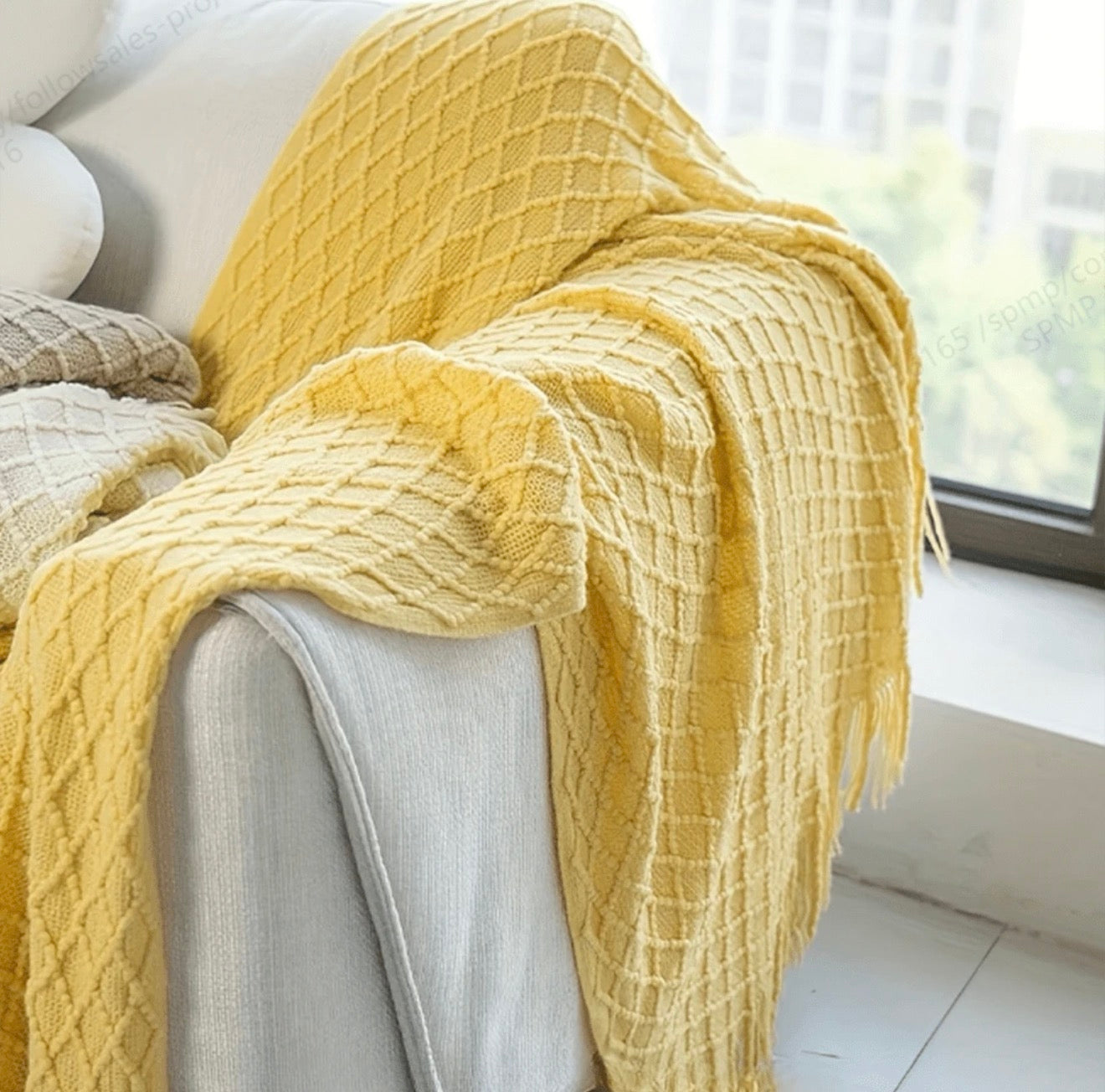 Knitted Throw Blanket