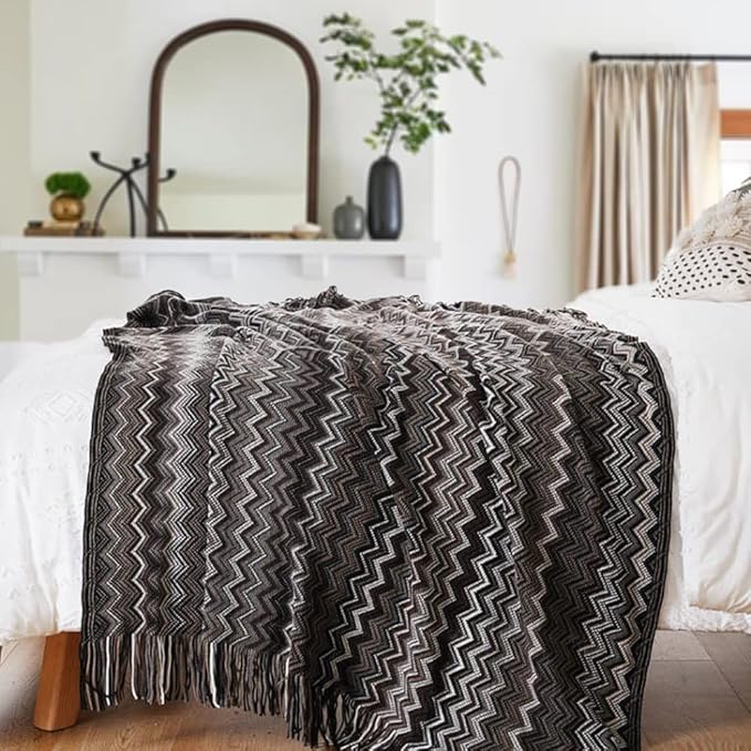 Italian-Inspired Zigzag Throw Blanket