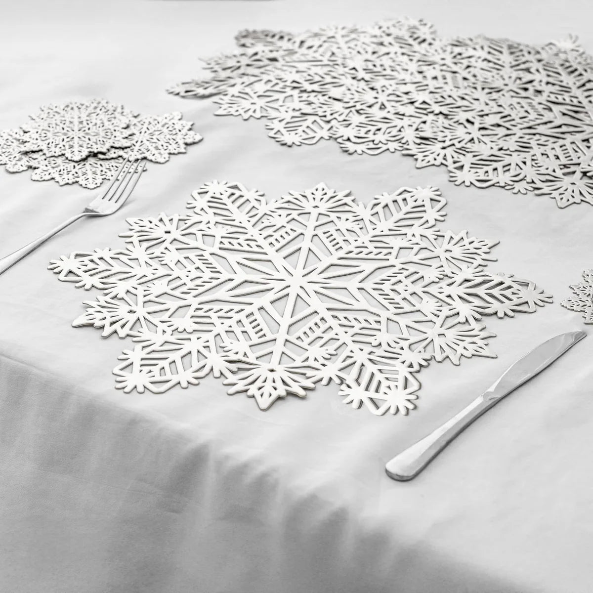 Christmas Snowflake Placemats | Festive Table Mats