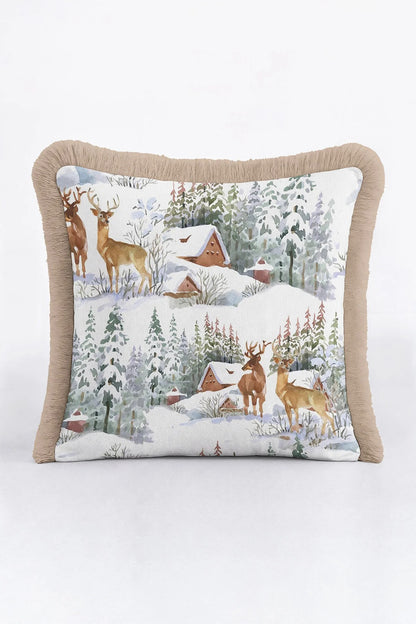 Winter Wonderland Fringe Pillow Cover