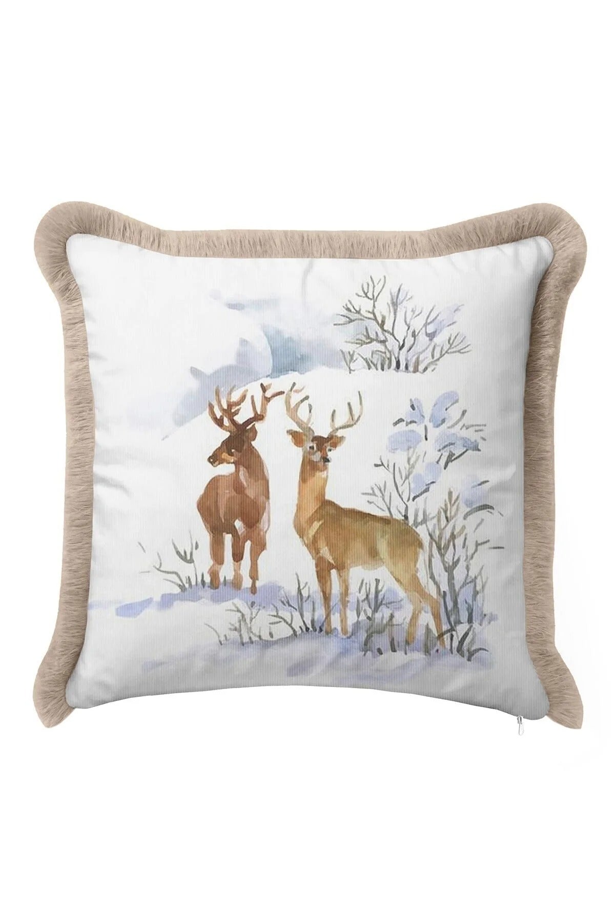 Winter Wonderland Fringe Pillow Cover