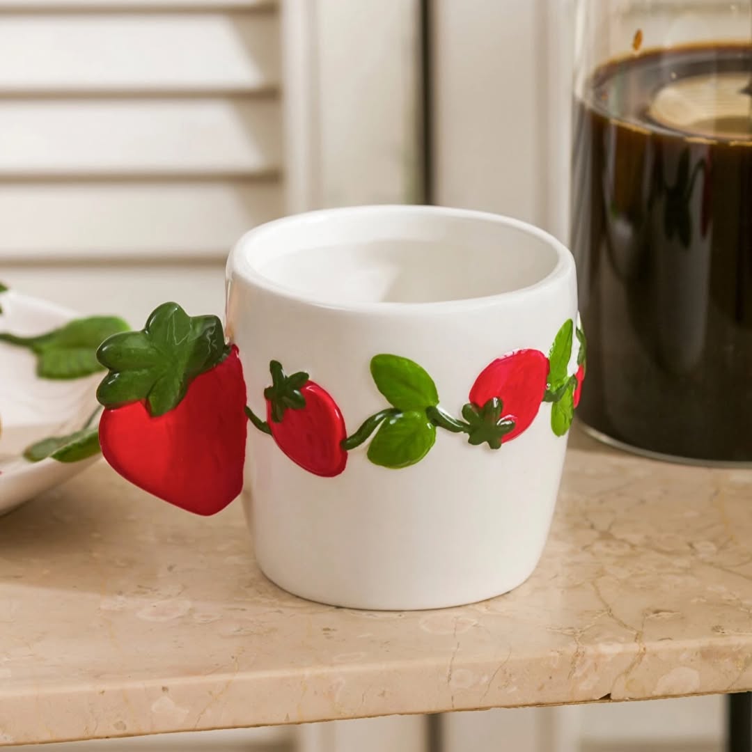 Strawberry Ceramic Mug