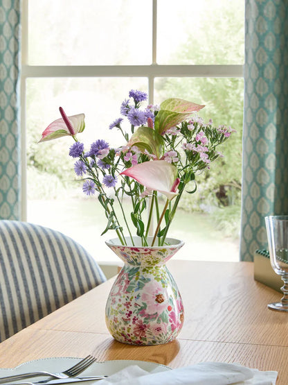 Cottage Bloom Stoneware Vase
