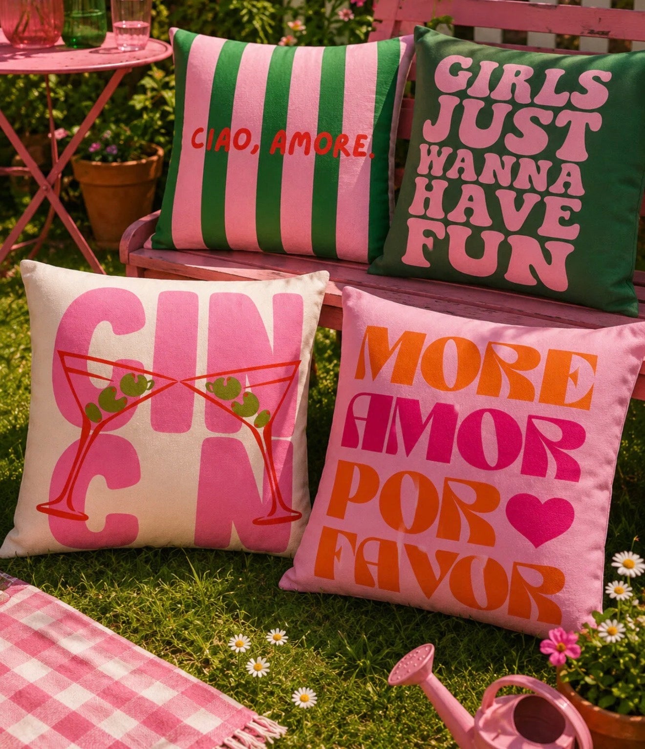 Spritz & Smiles Cushion Cover Set