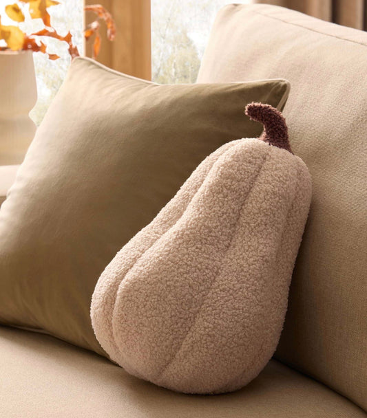 Cream Bouclé Pumpkin Decoration | Neutral Autumn Décor