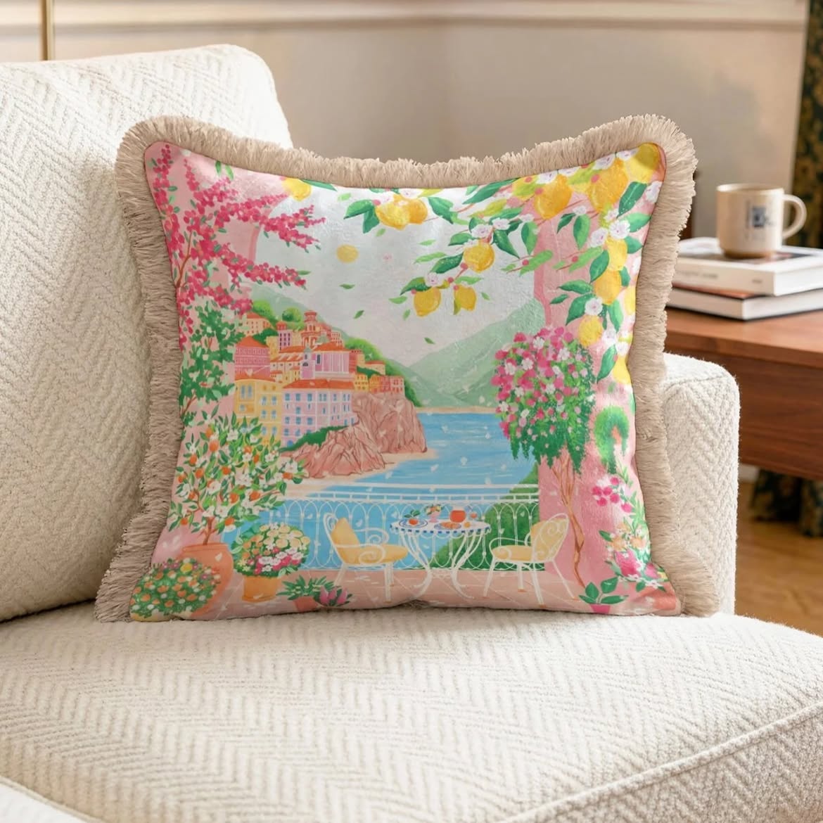 Somewhere in the Mediterranean Cushion Covers