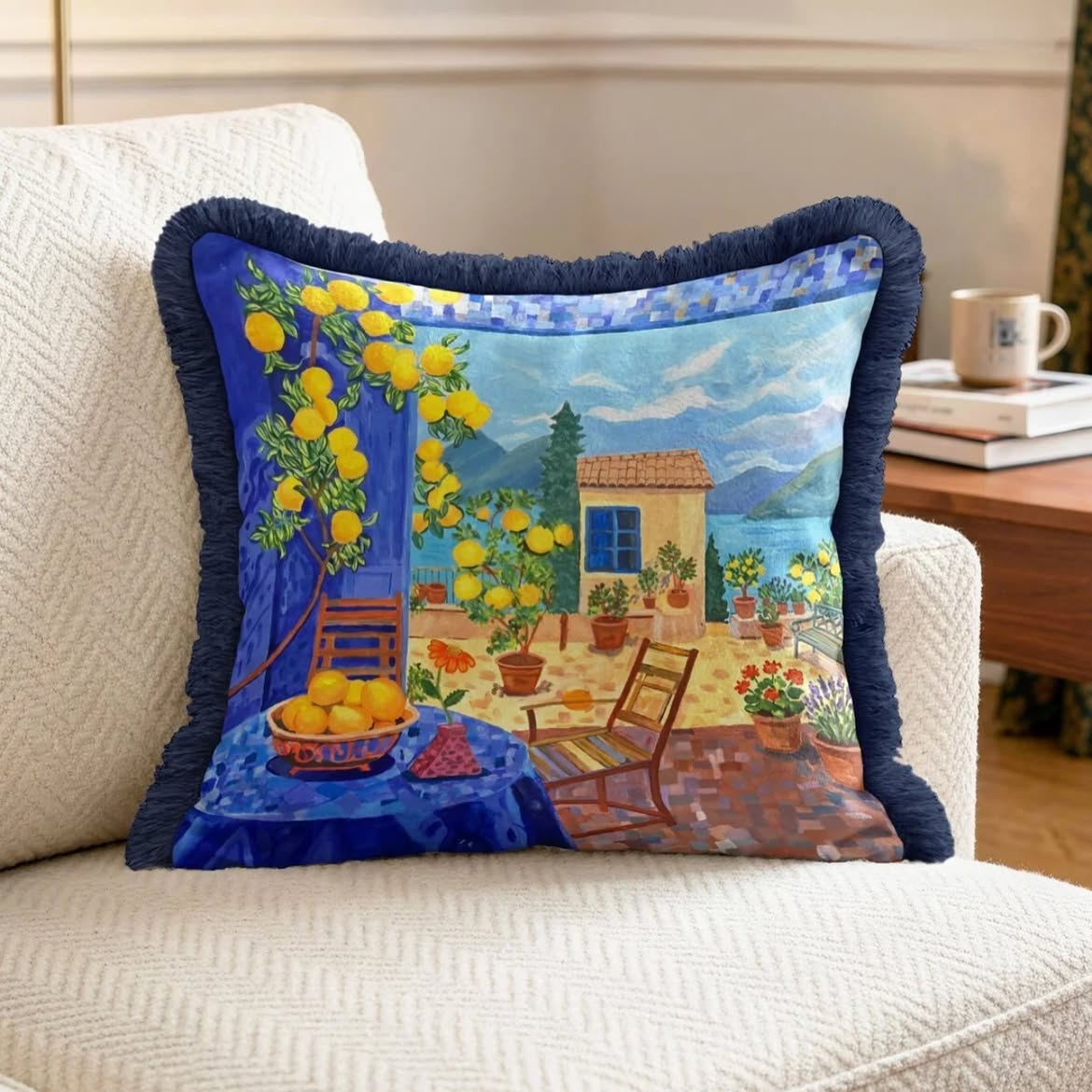Somewhere in the Mediterranean Cushion Covers