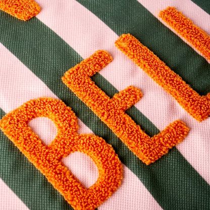 La Vita È Bella Ruffle Pillow Cover