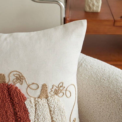 Textured Pumpkin Trio Pillow Cover | Cozy Autumn Home Décor