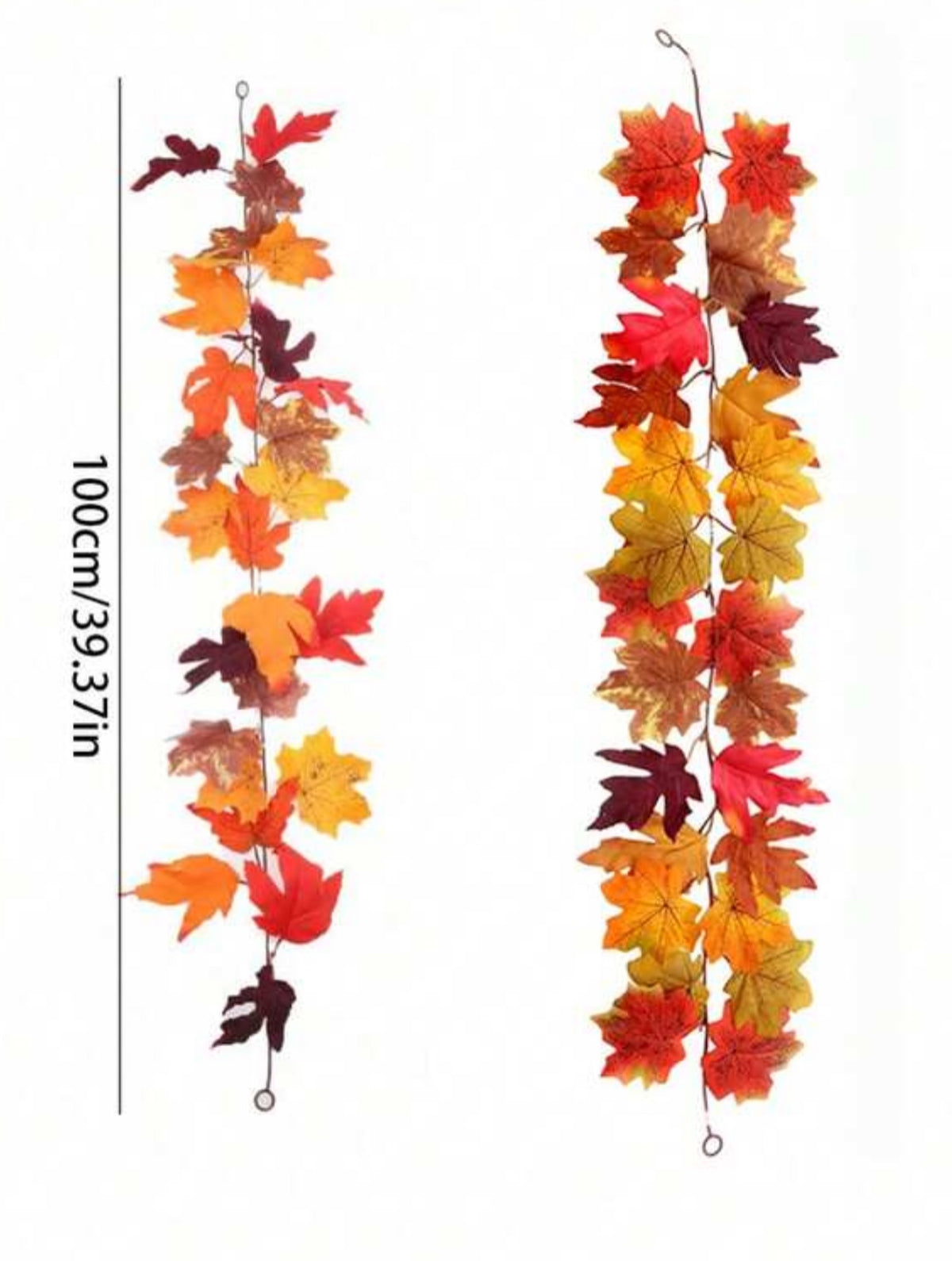 Artificial Fall Maple Leaf Garland | 100 cm Autumn Mantel Décor