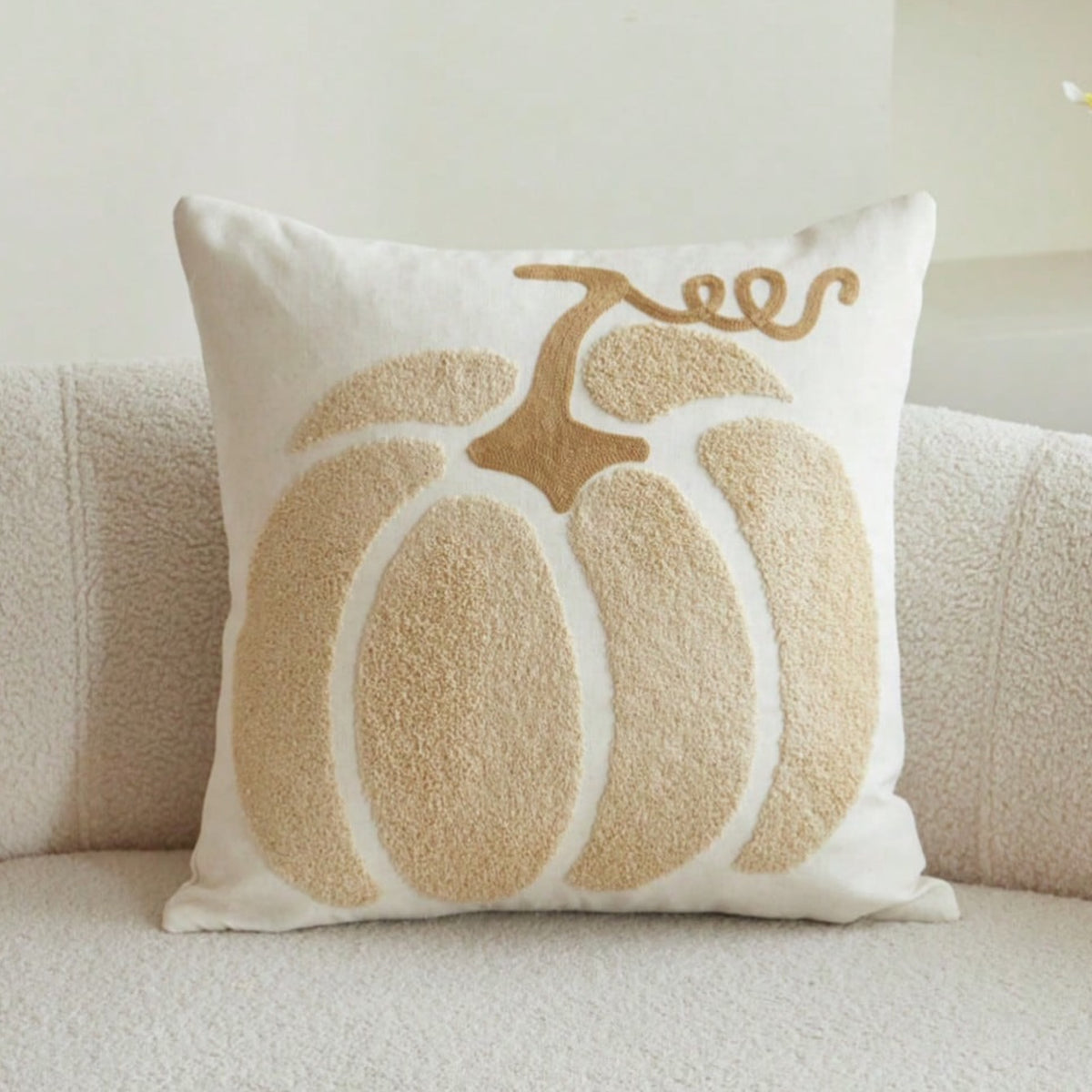 Tufted Pumpkin Pillow Cover | Cozy Fall Home Décor