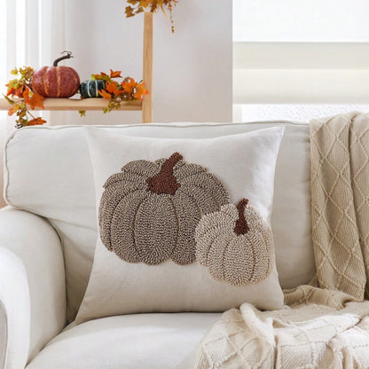 Pumpkin Pair Pillow Cover | Cozy Fall Home Décor