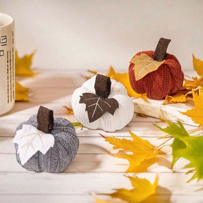 Knit Pumpkin Set