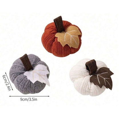 Knit Pumpkin Set