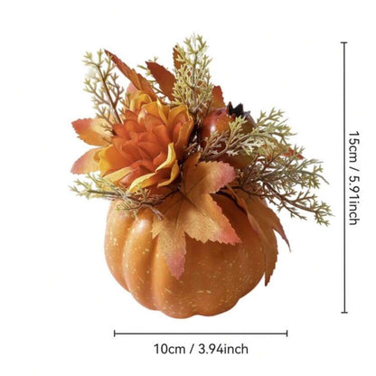 Mini Pumpkin Floral Arrangement | Fall Tabletop Décor