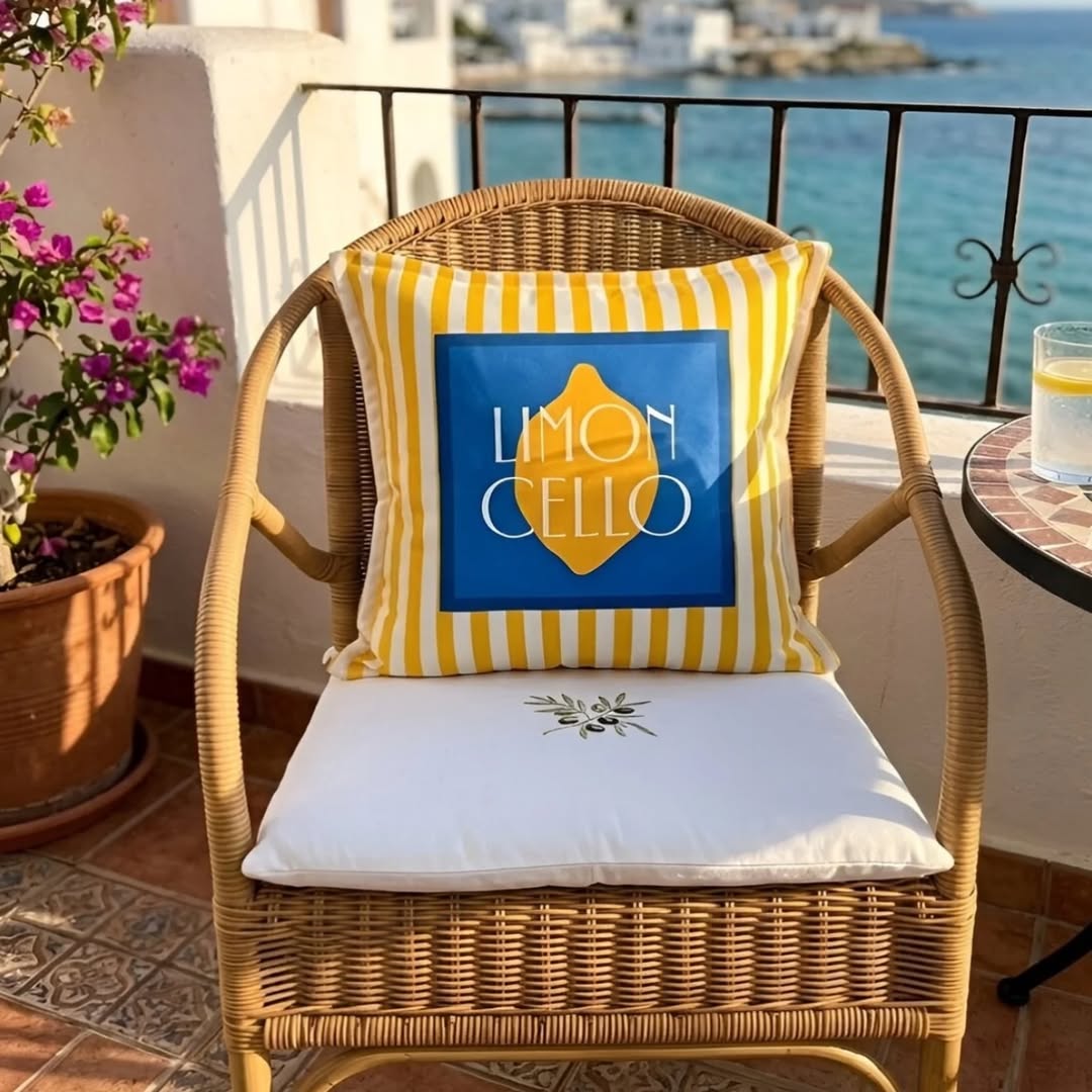 Limoncello Mediterranean Cushion Cover
