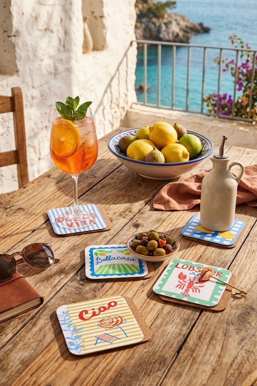 Mediterranean Coaster Set of 6