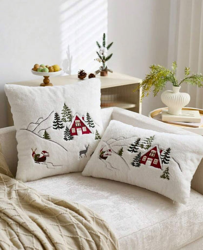 Christmas Winter Village Cushion Cover