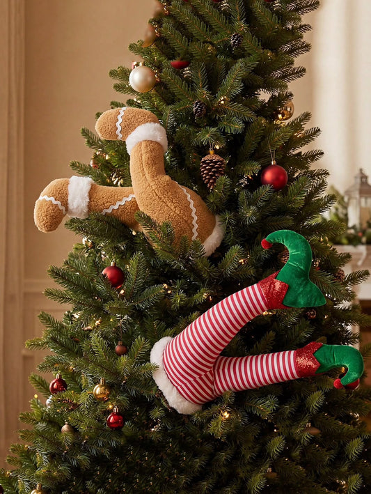 Christmas Tree Legs Decoration | Gingerbread & Elf Designs