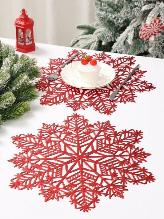 Christmas Snowflake Placemats | Festive Table Mats