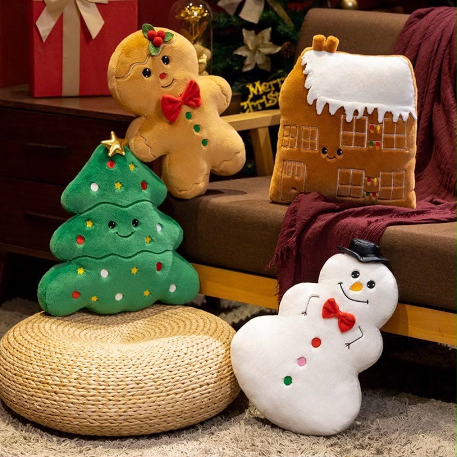 Christmas Character Shaped Cushions | 4 Festive Designs