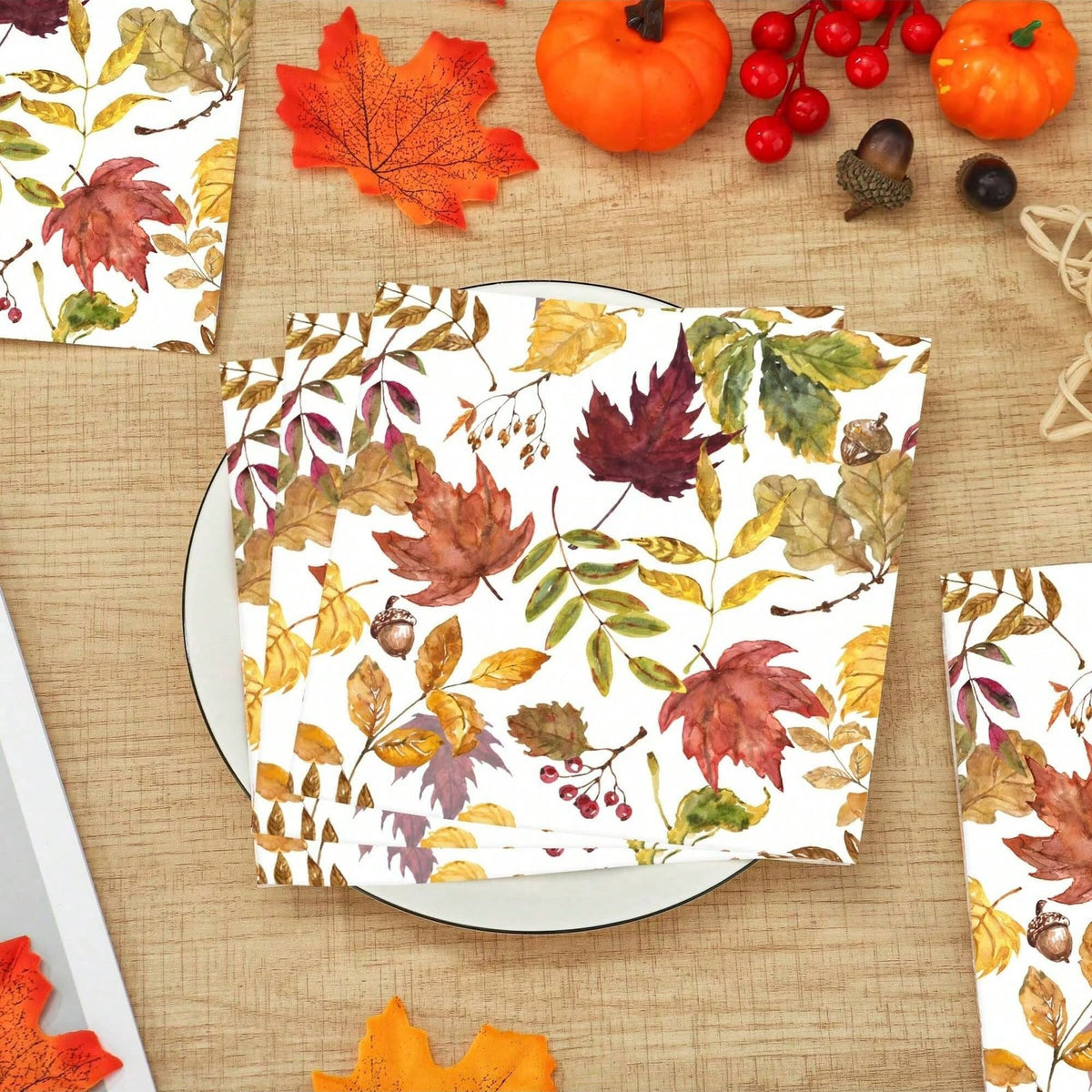 Decorative Fall Paper Napkins