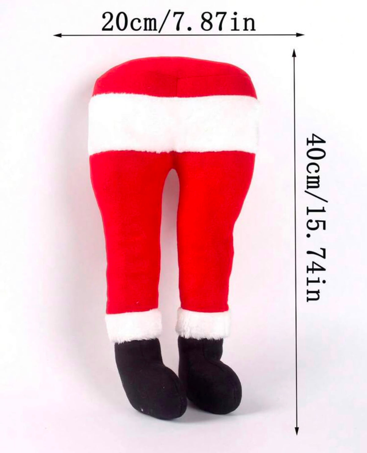 Santa stuck in tree decoration dimensions - 20cm x 40cm