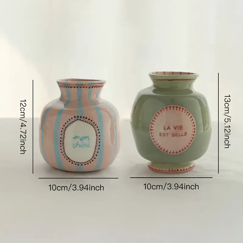 French Ceramic Bud Vase